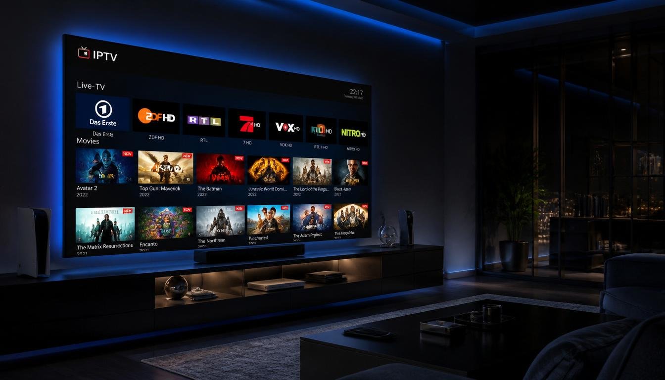 IPTV kaufen Deutschland – Smart TV 4K Streaming Wohnzimmer