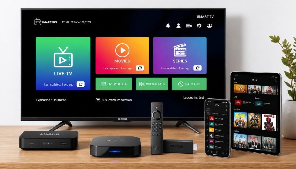 IPTV auf Smart TV, Fire TV Stick und mobilen Geräten